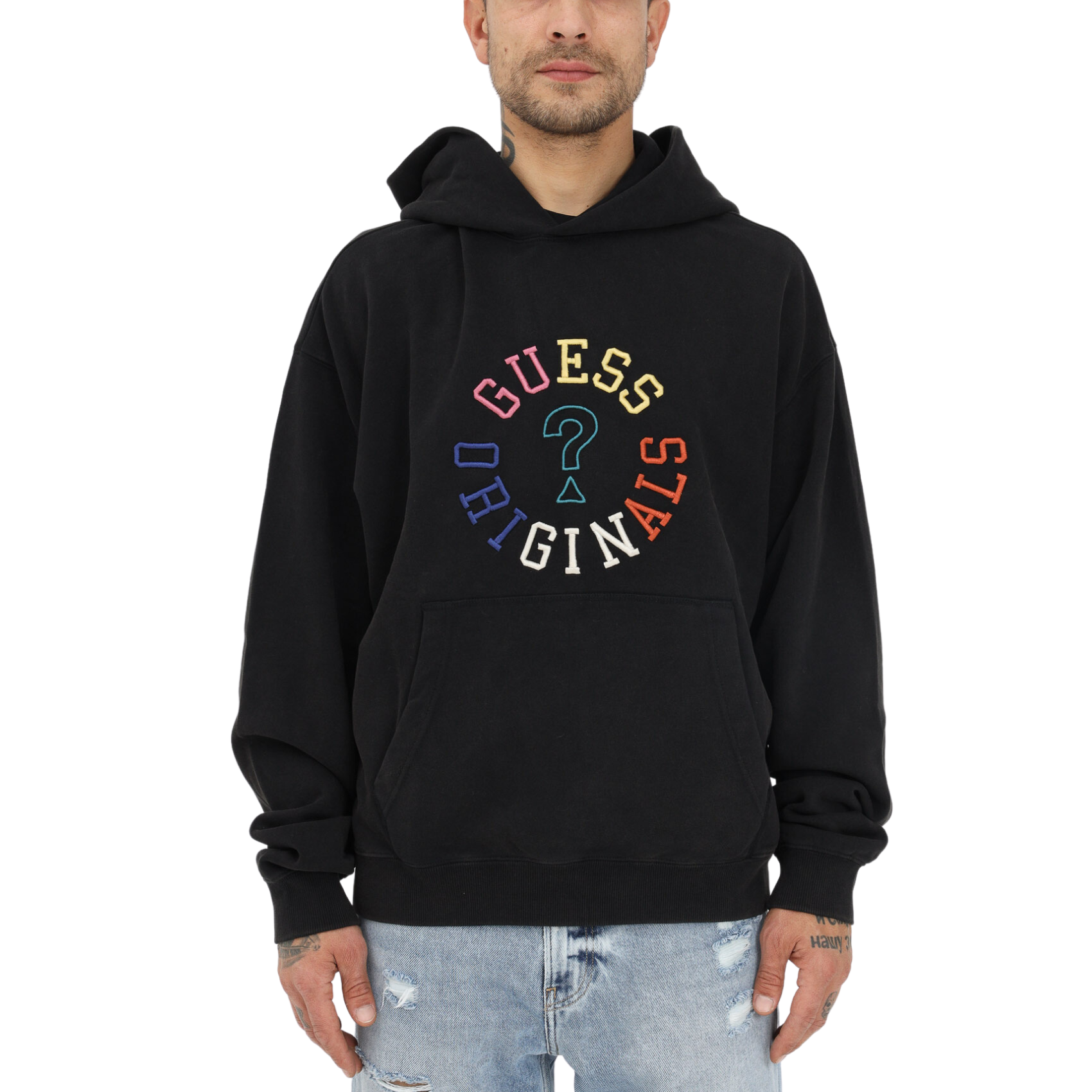 Black clearance guess hoodie