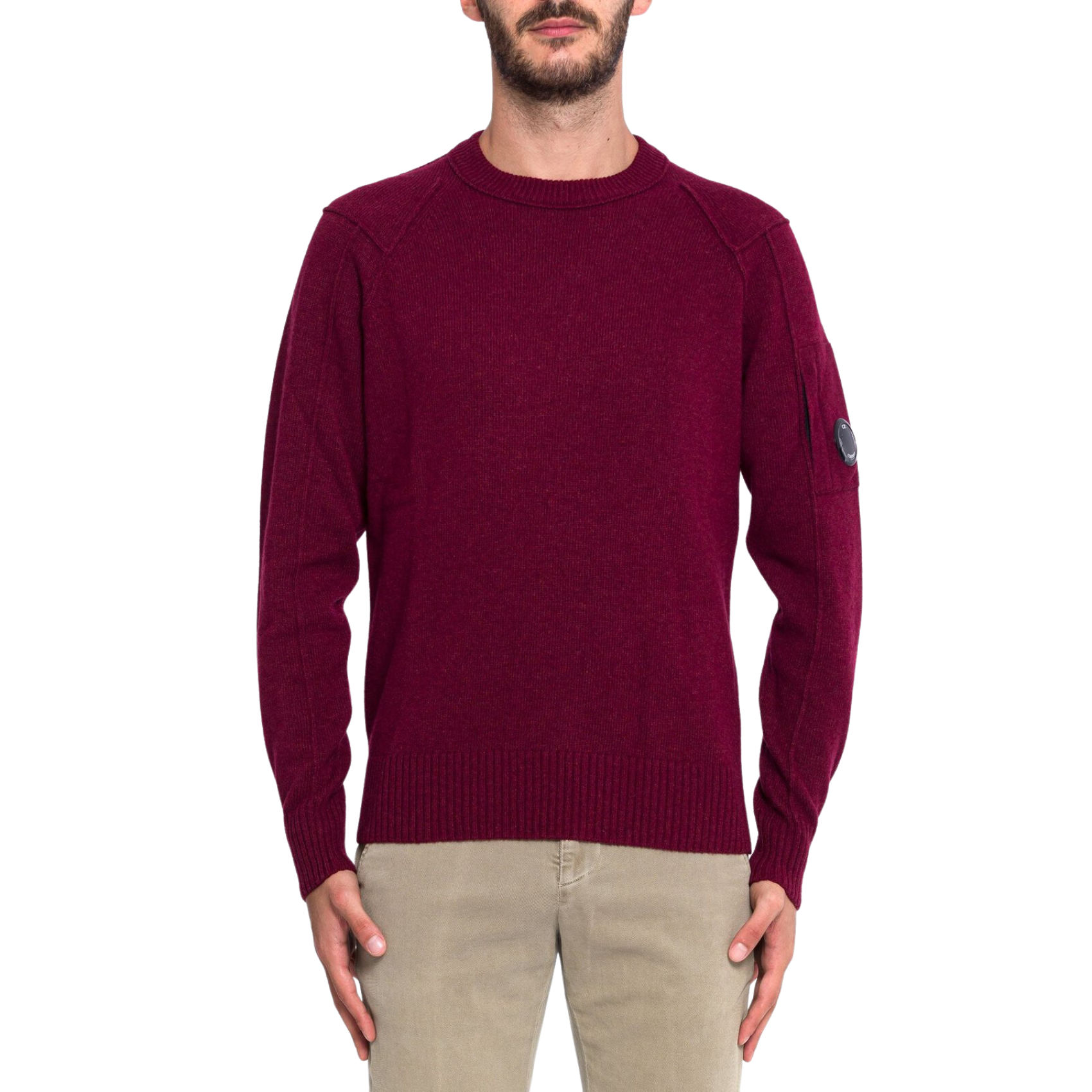 Maglioncino bordeaux uomo online