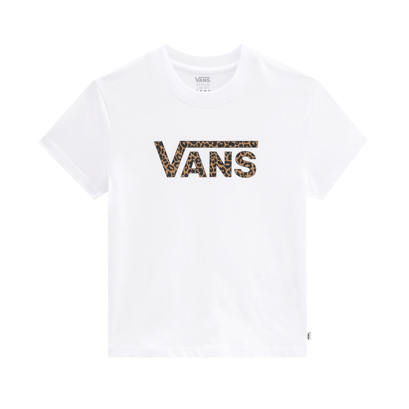 Vans T-Shirt Leopard Flying V Kids Bianco Cotone Unisex – Supernuts