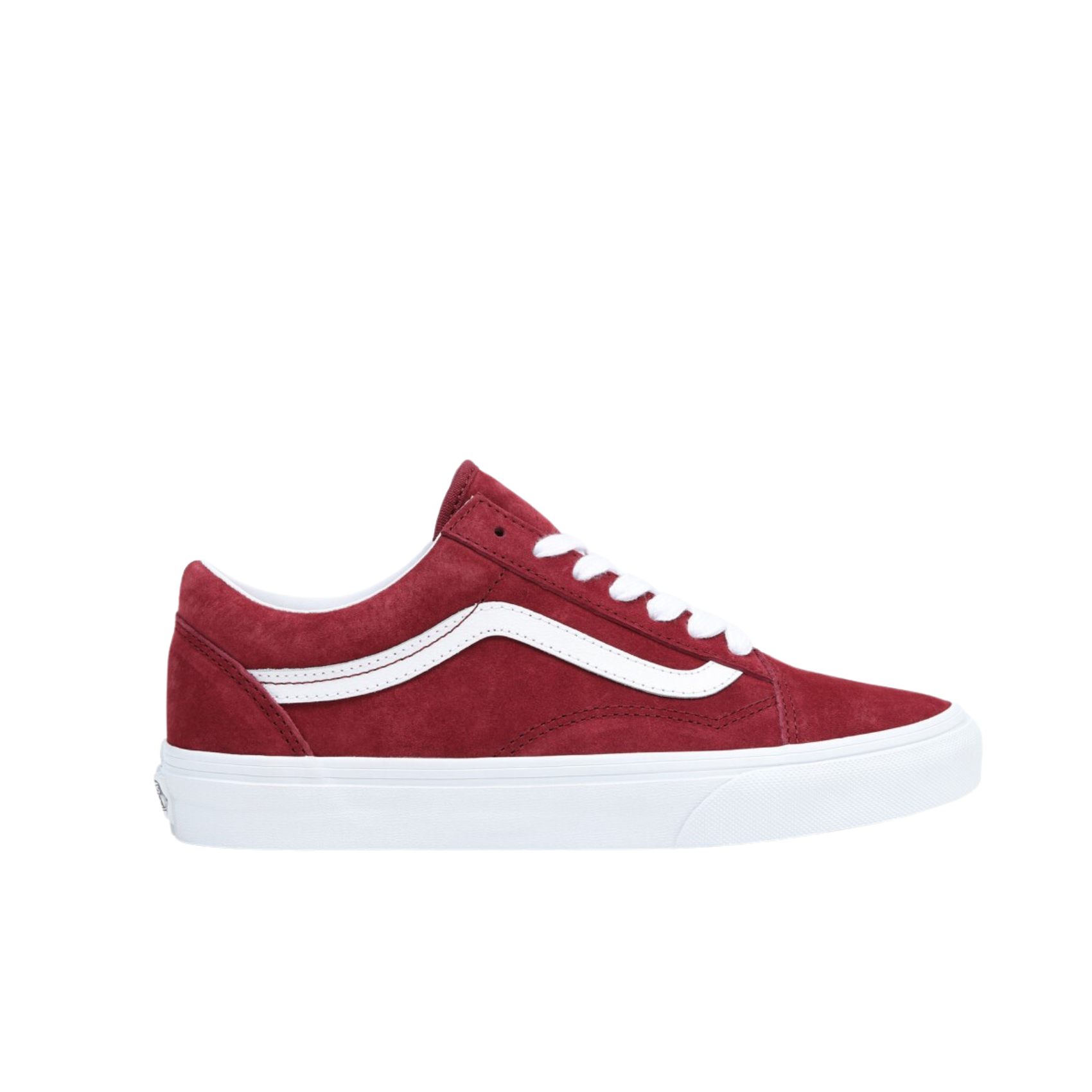 Vans old skool pig suede red sale
