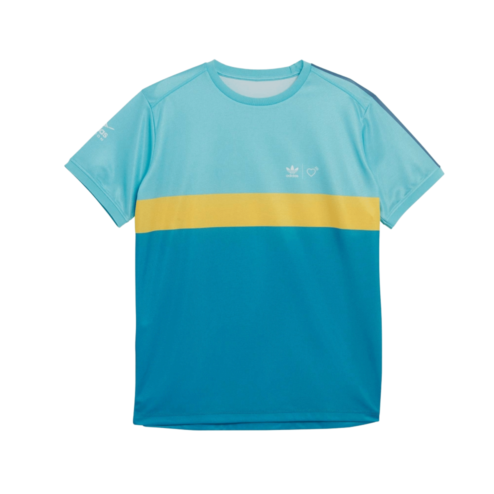 Adidas T Shirt Graphic Tee Human Made Ltaqua Stfago Blu HA7923