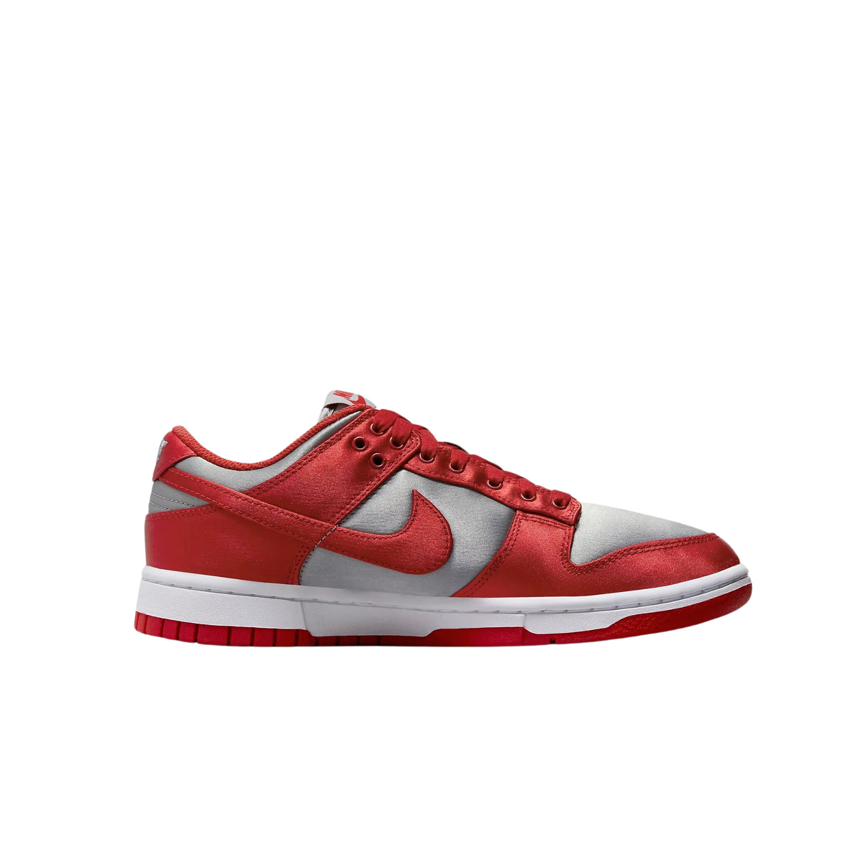 W Nike Dunk Low Ess Snkr - Medium Grey/Varsity Red-White