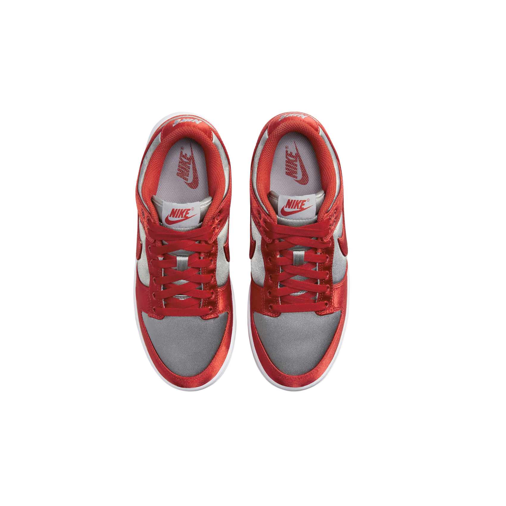 W Nike Dunk Low Ess Snkr - Medium Grey/Varsity Red-White