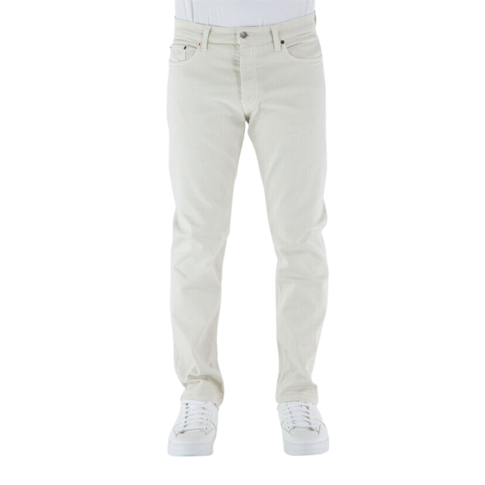 Haikure Jeans Tokyo Slim Confort Beige Blu Cotone Uomo – Supernuts