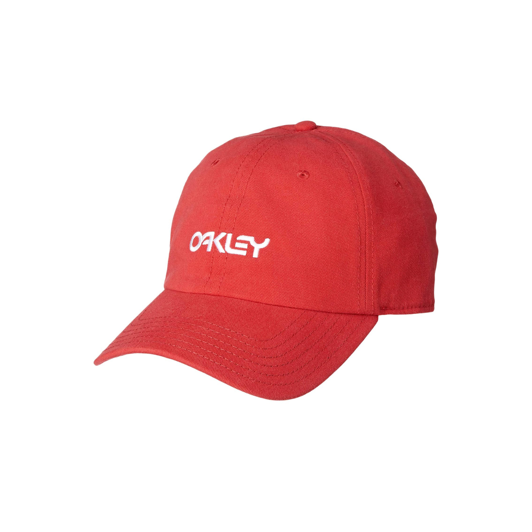 6 Panel Washed Cotton Hat - Red