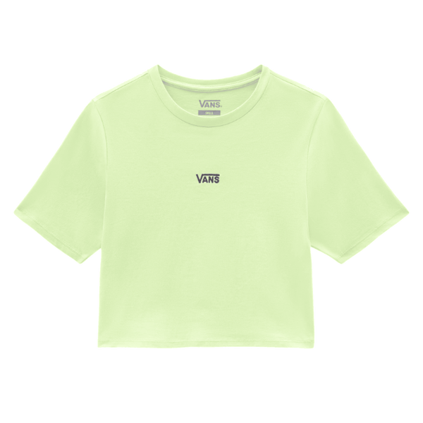 Vans T-Shirt Wm – Crop Cotone Donna V Flying Butterfly Supernuts Verde Crew VN0A54QUYOK Sport