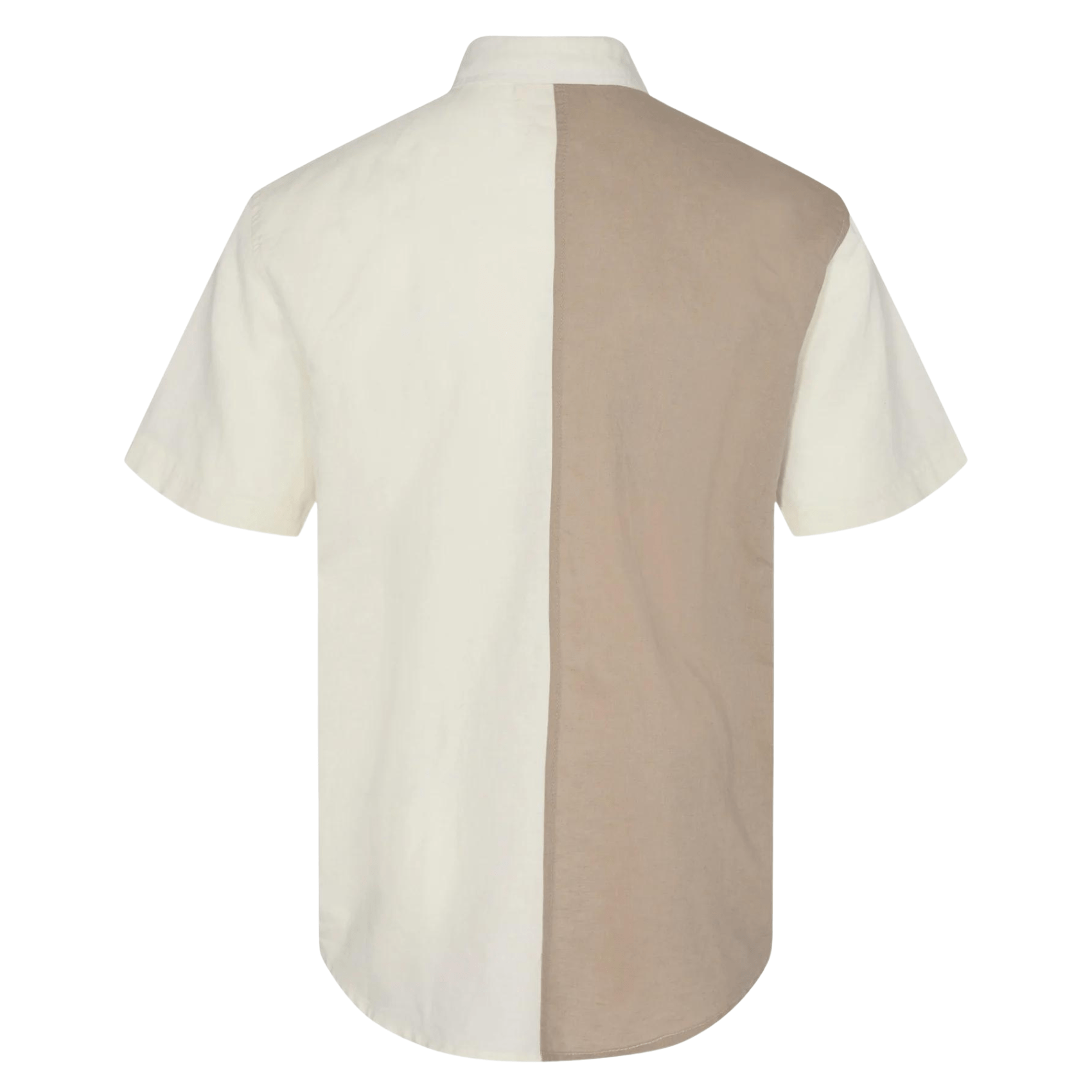 Akkian Cot/Linen Block Shirt - Tofu
