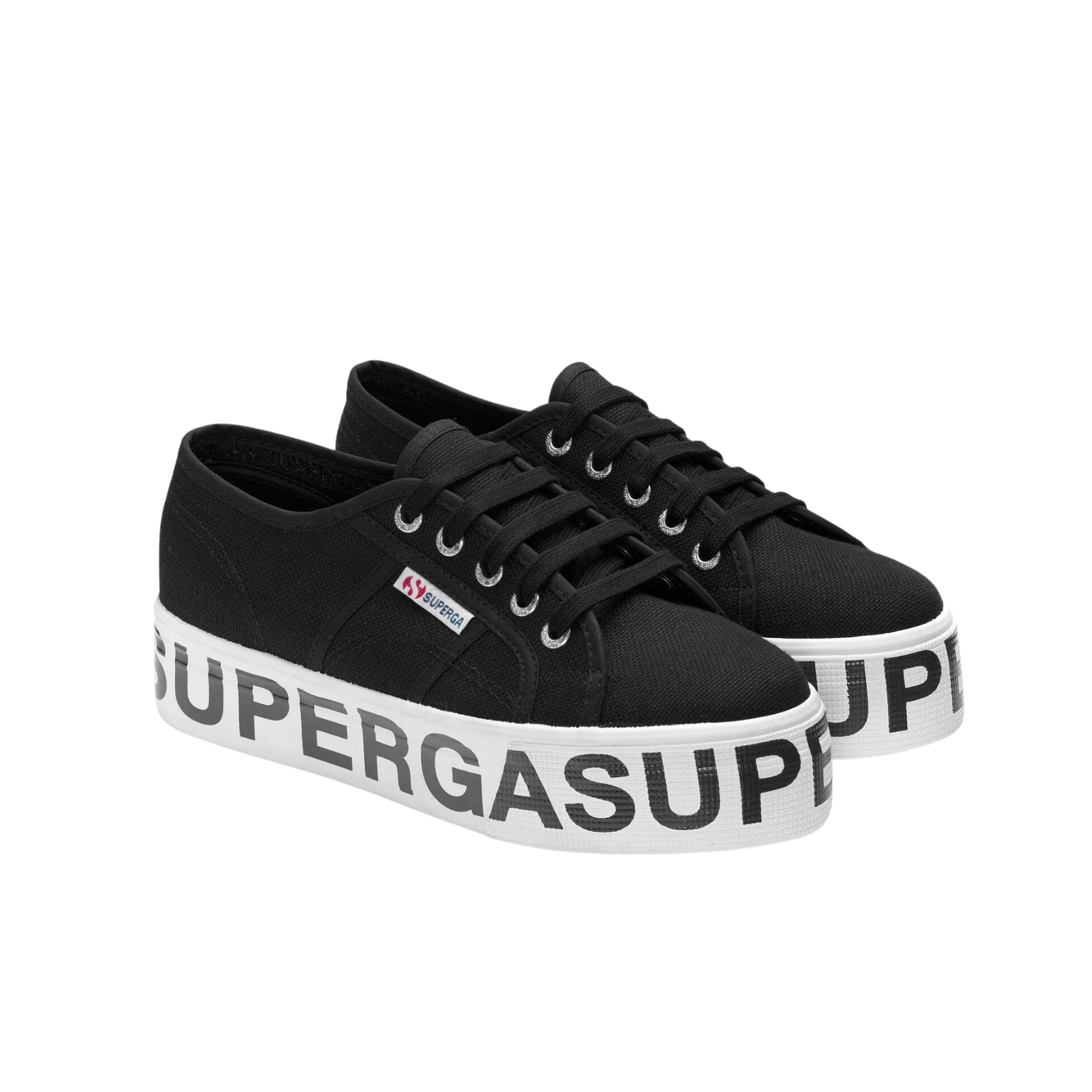 Superga Sneakers 2790 Cotw Outsole Lettering Nero Donna Supernuts