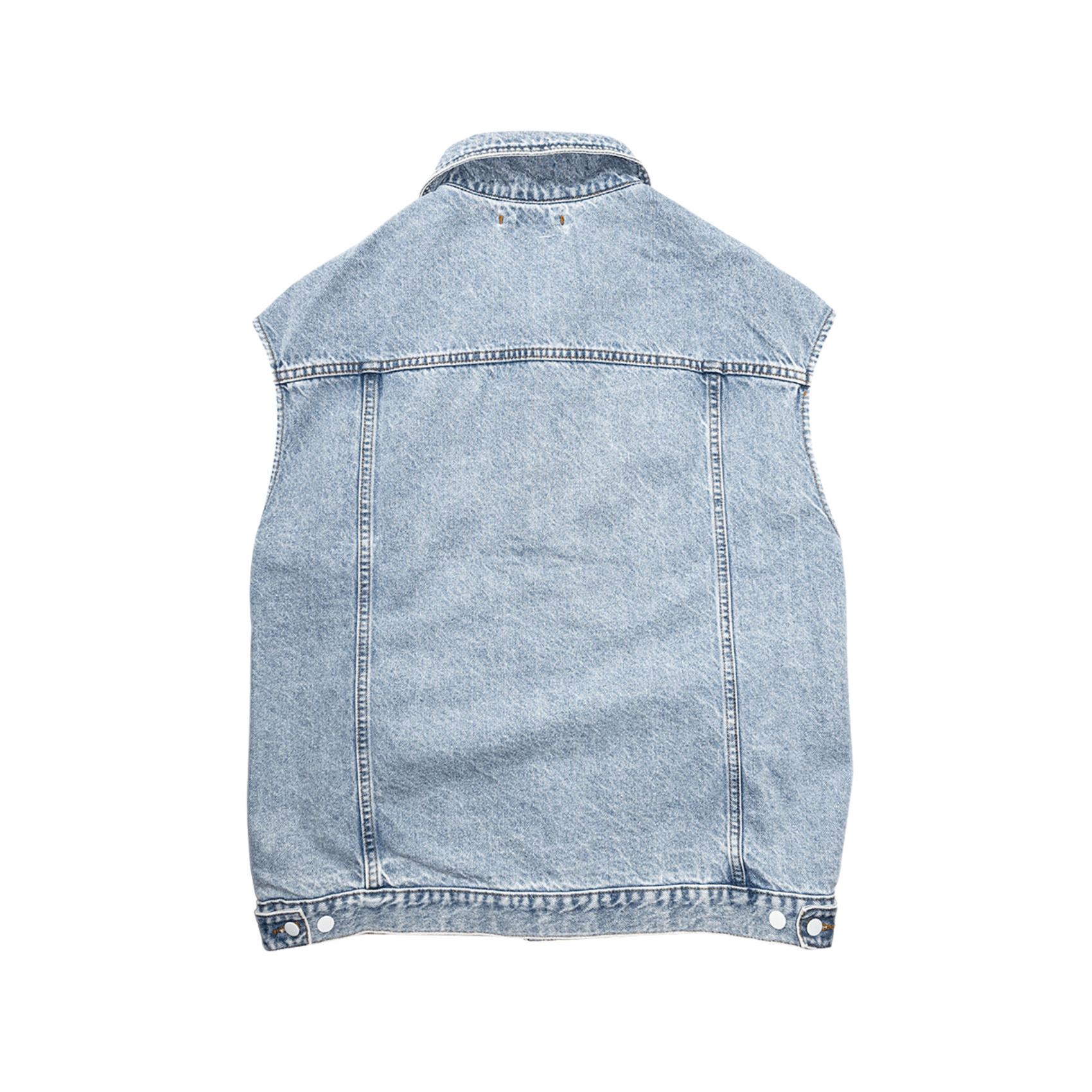 Gilet Over Amish - Denim Real Stone