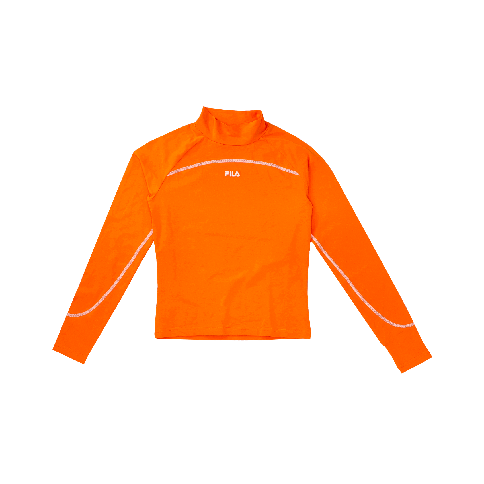 Yvian Tight Turtle Neck Shirt - Russent orange.