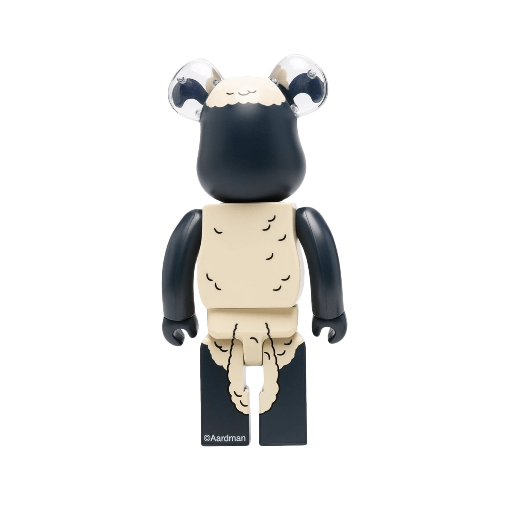 Bearbrick  Shaun the Sheep 100% & 400% - Black/White.