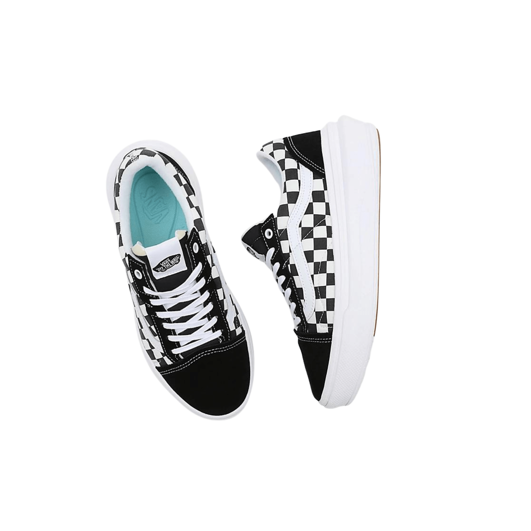 Vans Sneakers Old Skool Checkerboard Nero Check Donna Super Vintage