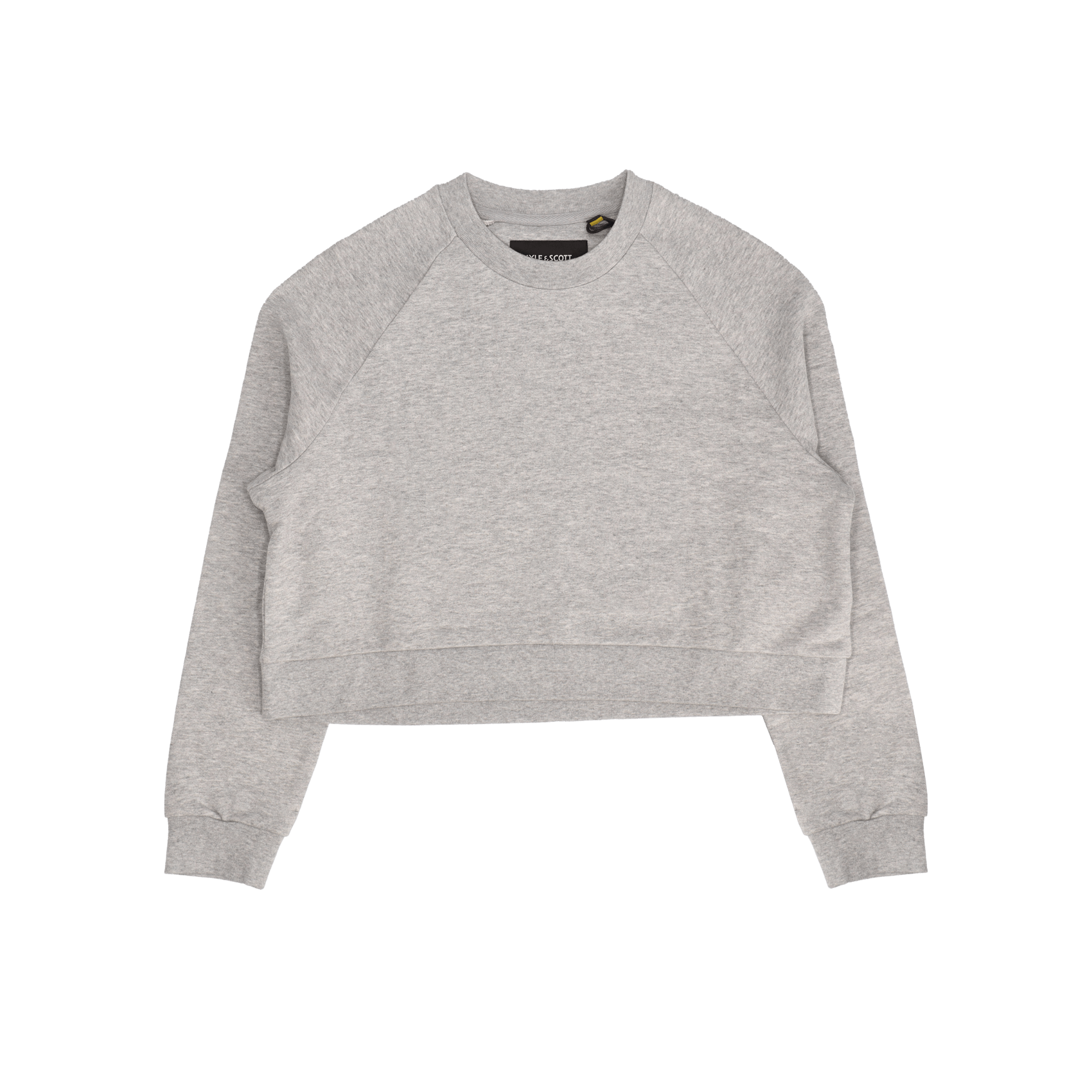 Cropped Sweatshirt - Light Grey Marl.