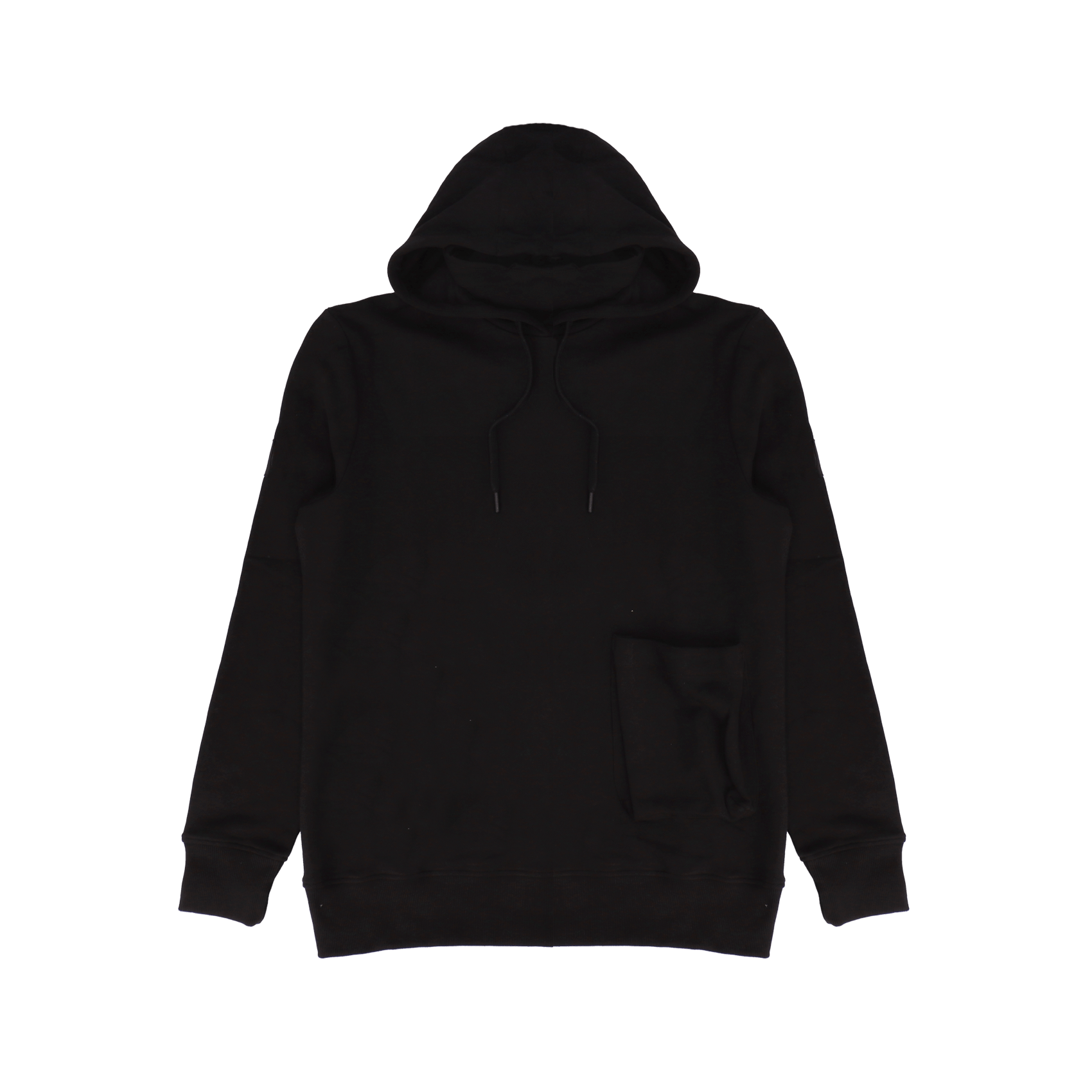 Face Covered Hoodie - Jet Black.