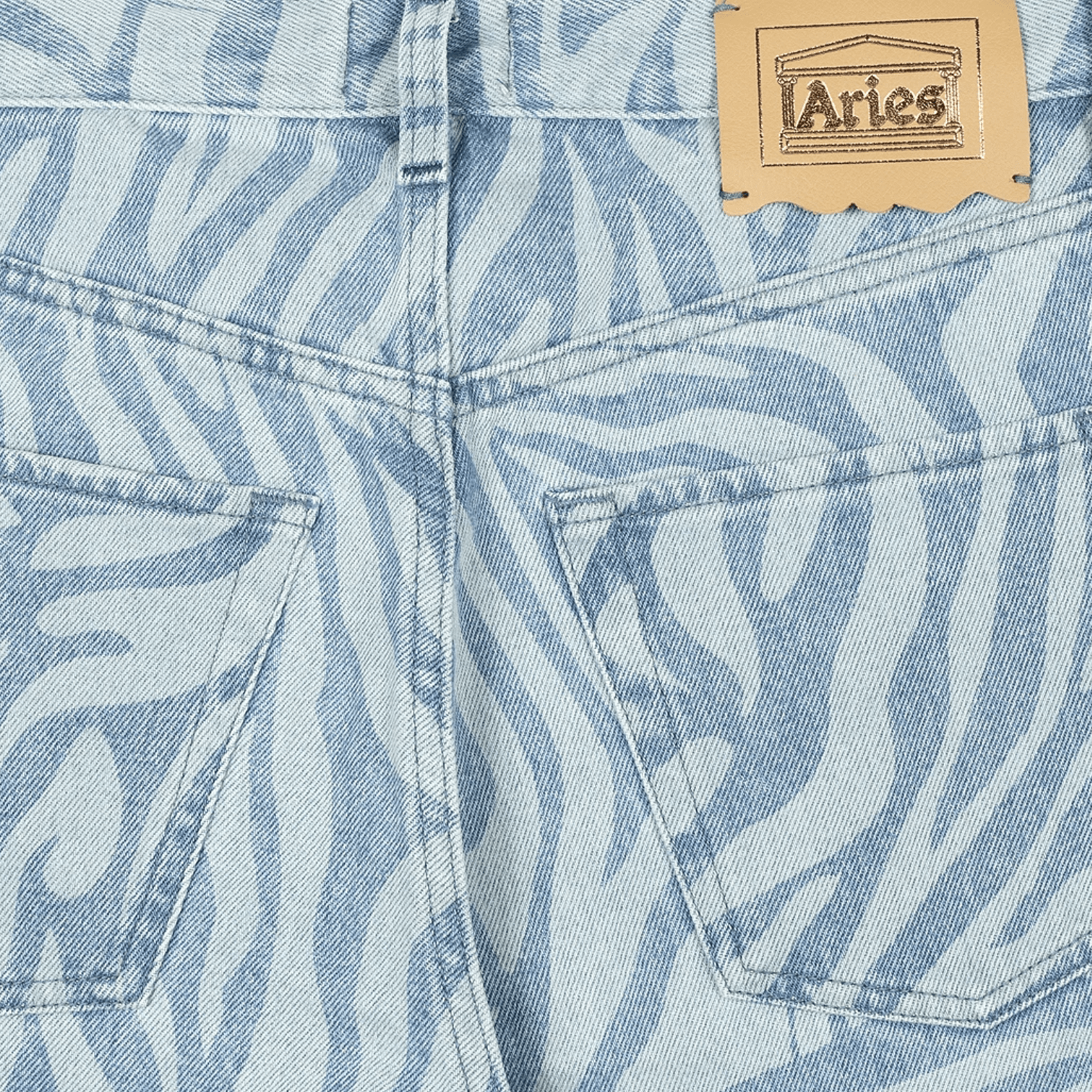Zebra Print Lilly Jeans - Blue.